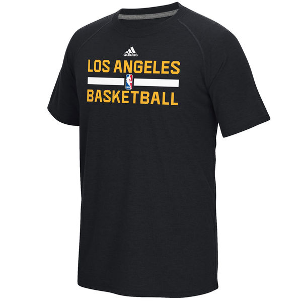 NBA Men Los Angeles Lakers adidas OnCourt Climalite Ultimate TShirt Black
